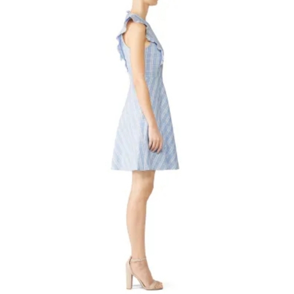 NWT Draper James Collection Embroider Blue Linen Dress (6) - Picture 5 of 8